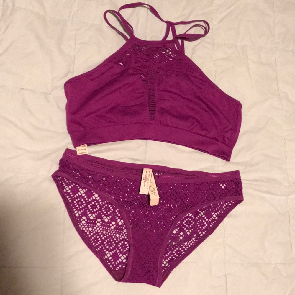 Purple VS bralette and panty set